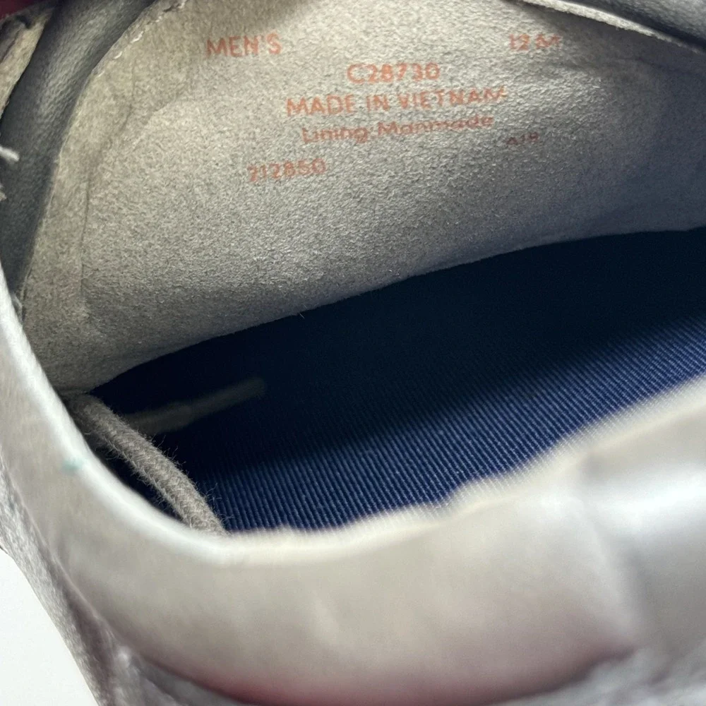 Cole Haan Grand Plus Essex Men's US 12M Magnet Grey Leather Wedge Oxford C28730